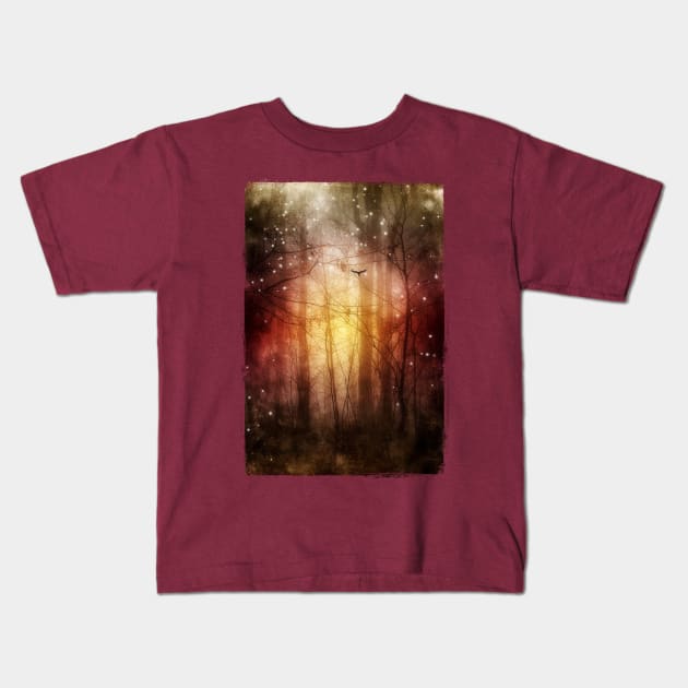 Reverie - fantastic and surreal forest Kids T-Shirt by DyrkWyst